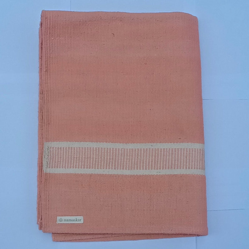 Buy Om | Herbal Cotton dyed Yoga Mat | Rug - Anatoo Orange | Shop Verified Sustainable Yoga Mat on Brown Living™