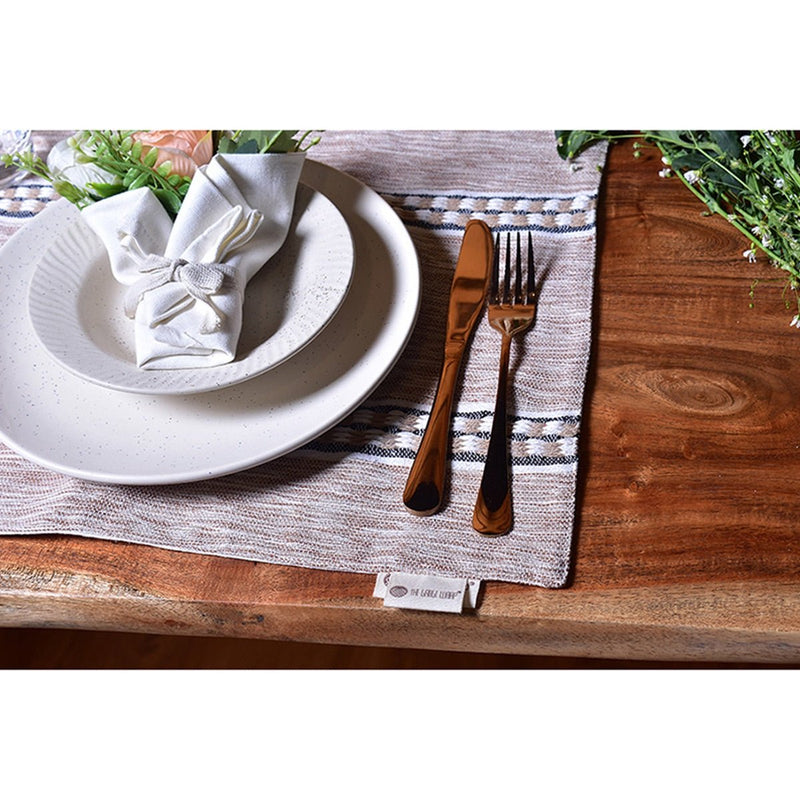 Buy Ombre Rib - Dib Cotton Table Mat (Set Of 2) | Shop Verified Sustainable Table Essentials on Brown Living™