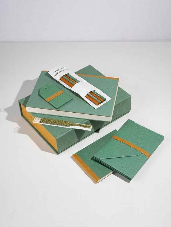 Buy Opulence Hamper - Green | Sustainable Stationery | Shop Verified Sustainable Stationery on Brown Living™