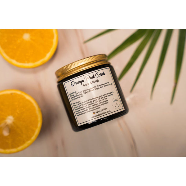 Buy Orange Peel Rejuvenating Scrub- 100g | Shop Verified Sustainable Body Scrub on Brown Living™