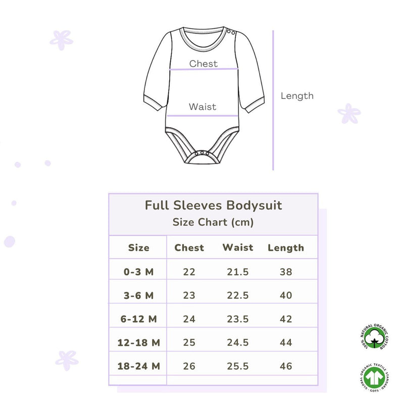 Buy Organic Cotton Full Sleeve Bodysuit- Free Float | Shop Verified Sustainable Kids Onesies on Brown Living™