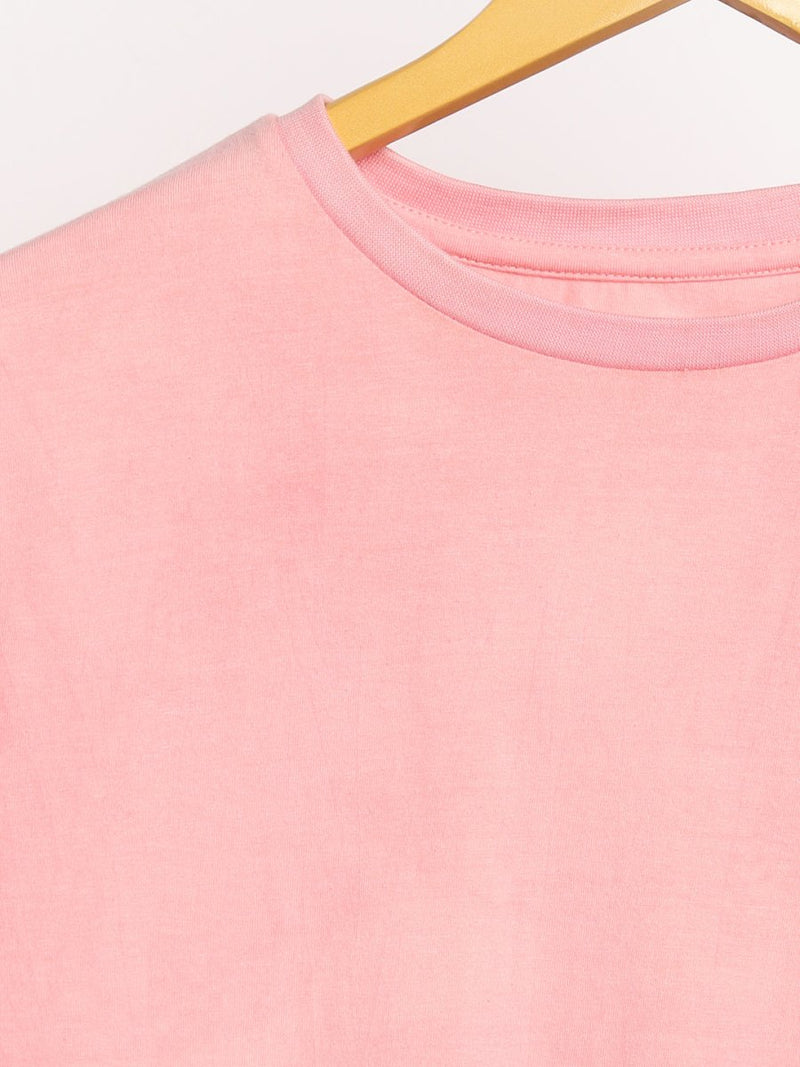 Buy Organic Cotton & Naturally Dyed Light Pink T-shirt | Shop Verified Sustainable Womens T-Shirt on Brown Living™