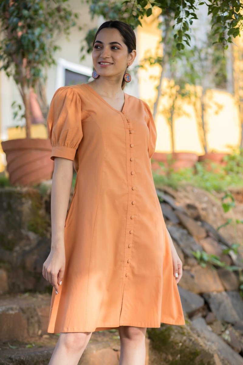 Buy Organic Cotton Tiered Dress | Shop Verified Sustainable Womens Dress on Brown Living™