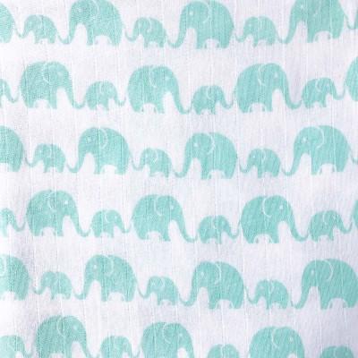 Buy Organic Muslin Swaddles Set of 2 - Elephant Parade | Shop Verified Sustainable Baby Swaddle on Brown Living™