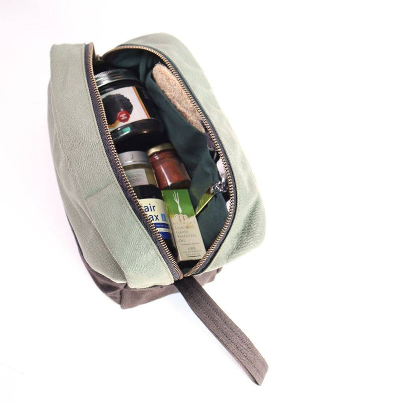 Buy Oryx Dopp Kit - Desk & Travel Organizer - Shaving Kit Bag - Artist Kit Bag - Olive Green & Black | Shop Verified Sustainable Travel Organiser on Brown Living™