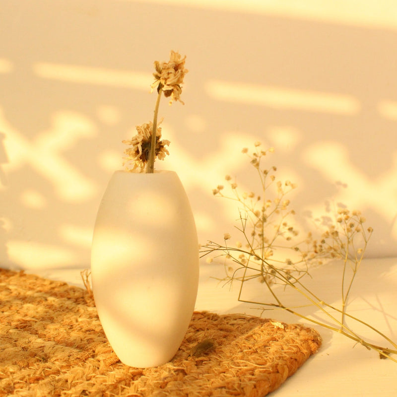 Oval Modern Marble Vase | Verified Sustainable Vases on Brown Living™