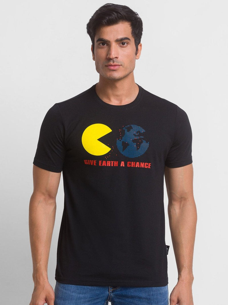 Buy Pac-Man T-Shirt | Recycled Polyester + Recycled Cotton Blend | Shop Verified Sustainable Mens Tshirt on Brown Living™