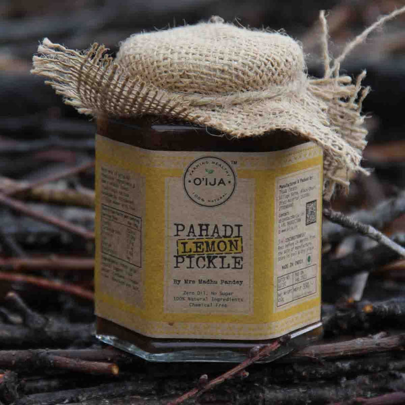 Buy Pahadi Lemon Pickle, Nimbu Achar, 100% Natural, Preservative Free | Shop Verified Sustainable Pickles & Chutney on Brown Living™