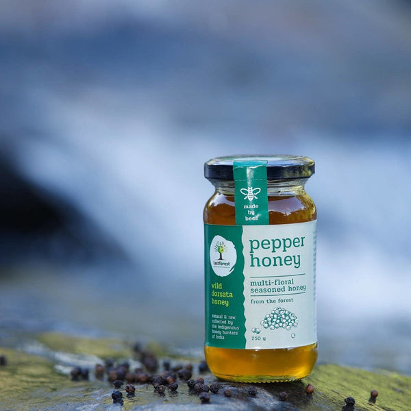 Buy Pepper Spiced Wild Honey - 250gms | Shop Verified Sustainable Honey & Syrups on Brown Living™