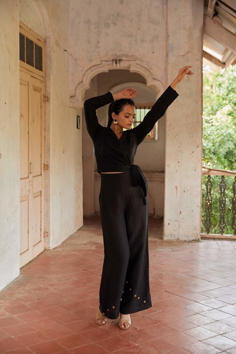 Buy Perched Black Detachable Jumpsuit | Hemp Bamboo Fabric | Shop Verified Sustainable Womens Jumpsuit on Brown Living™