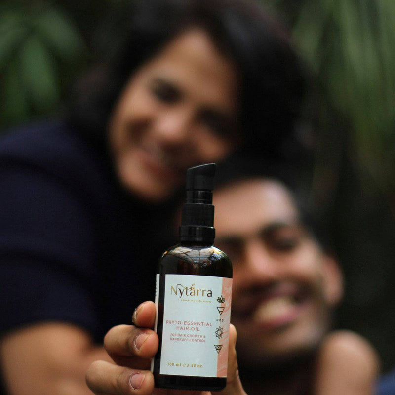 Buy Phyto-Essential Hair Oil - for Hair Growth & Dandruff Control | Shop Verified Sustainable Hair Oil on Brown Living™