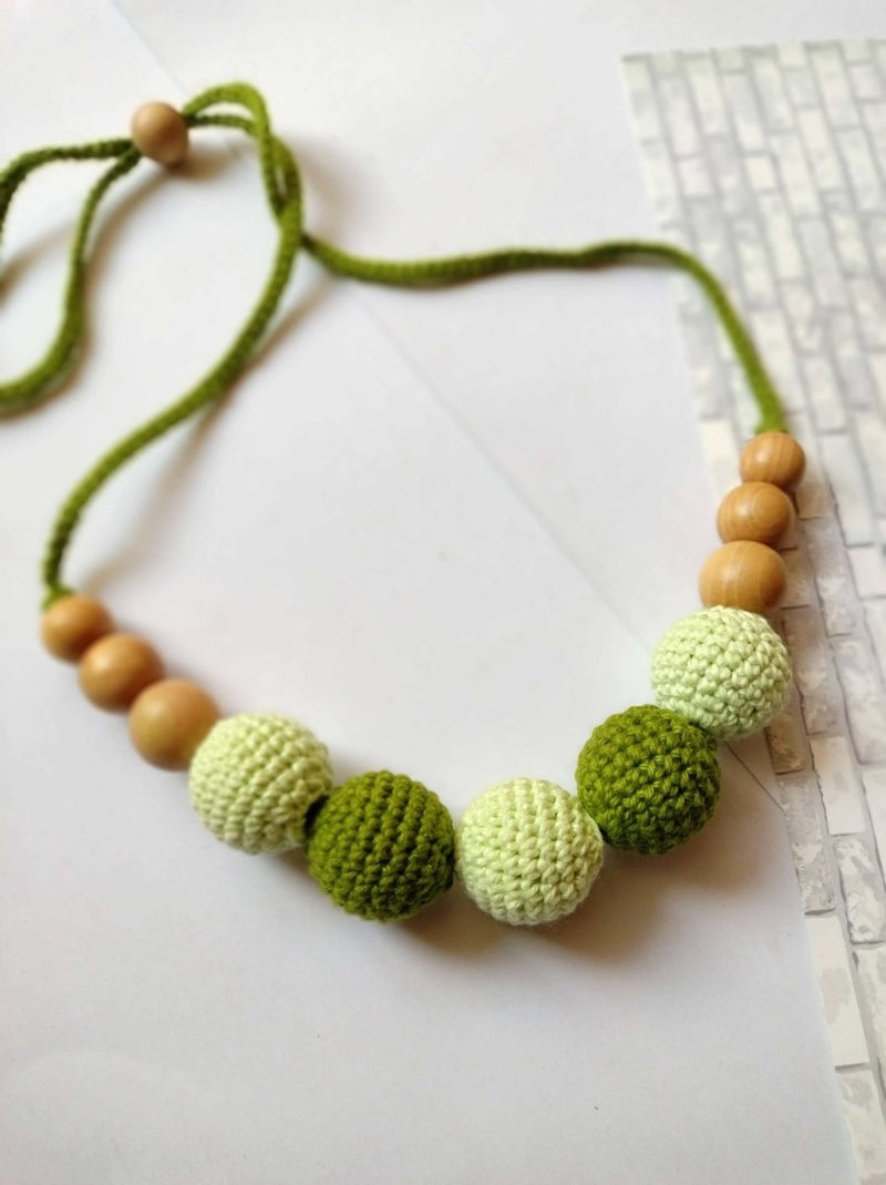 Buy Pure cotton Crochet Beaded choker Handmade Necklace | Sustainable Jewellery | Shop Verified Sustainable Womens Necklaces on Brown Living™