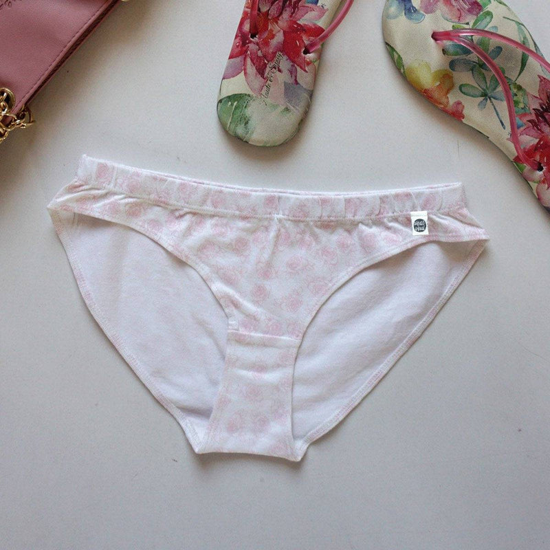 Buy Pink Roses Printed Bikini: Pack of 2 | Shop Verified Sustainable Womens Underwear on Brown Living™