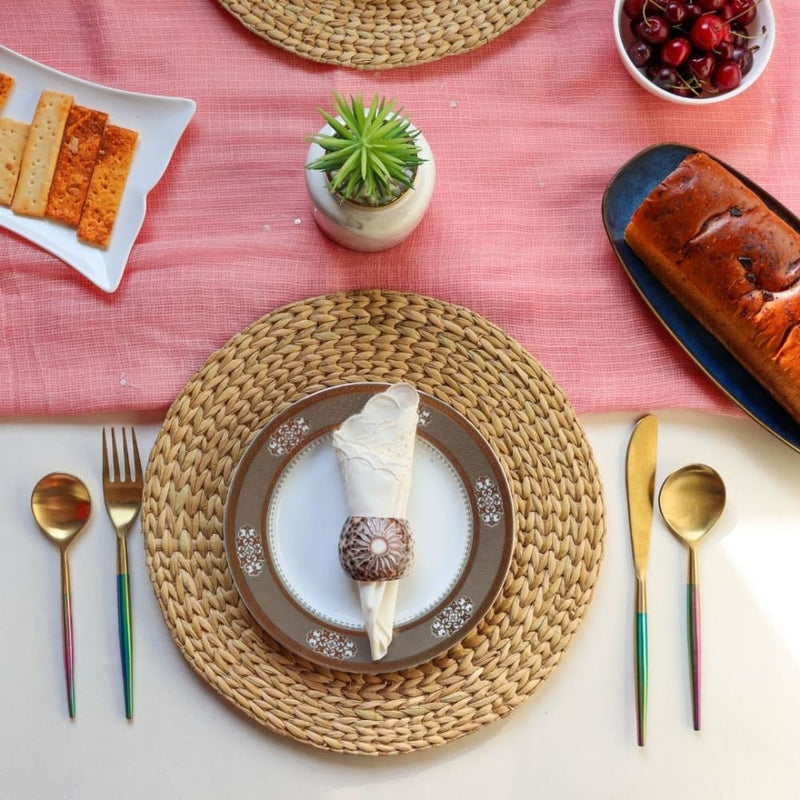 Placemats - Water Reed (Kauna Grass) Set of 2 | Verified Sustainable Table Linens on Brown Living™