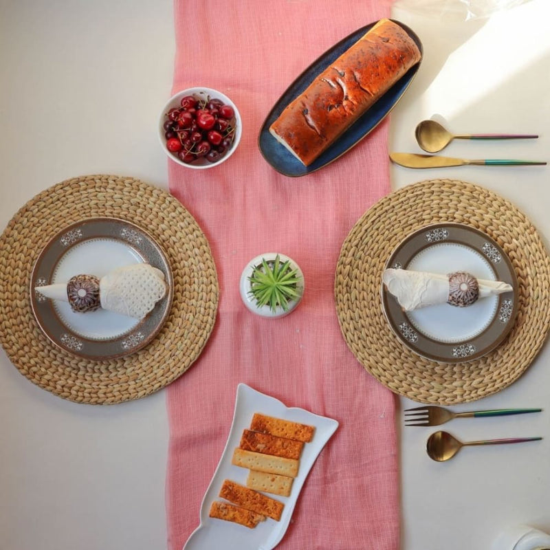 Placemats - Water Reed (Kauna Grass) Set of 4 | Verified Sustainable Table Linens on Brown Living™