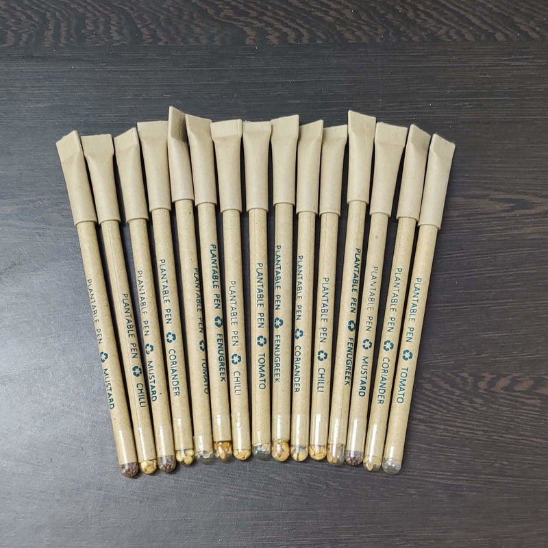 Buy Plantable Recycled Paper Pen - Pack of 10 | Shop Verified Sustainable Pens on Brown Living™