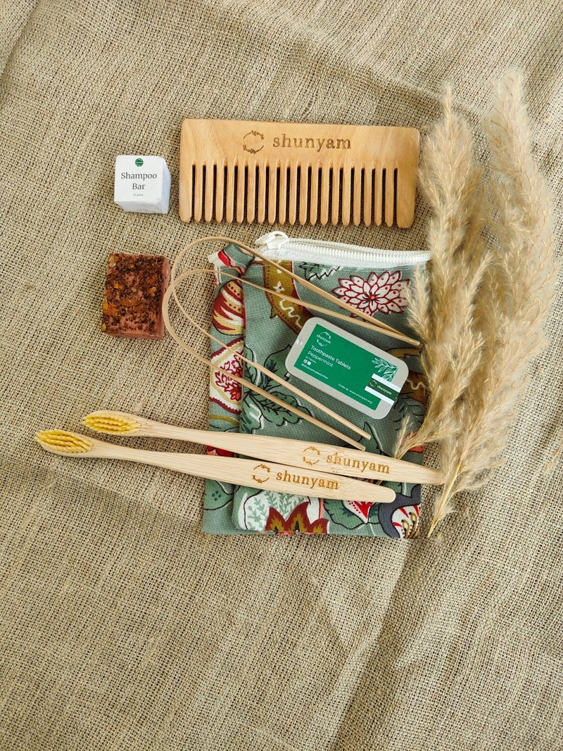 Buy Plastic-Free Travel Kit (Pack for 2) | Shop Verified Sustainable Travel Accessories on Brown Living™