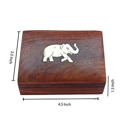 Buy Playing Card Rosewood Deck Case Holder Box with Free Cards | Shop Verified Sustainable Learning & Educational Toys on Brown Living™