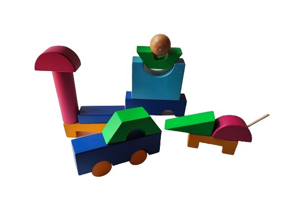 Buy Prani | Set of 21 Wooden Pieces Playing Toys for Kids | Shop Verified Sustainable Sets & Stacking Toys on Brown Living™