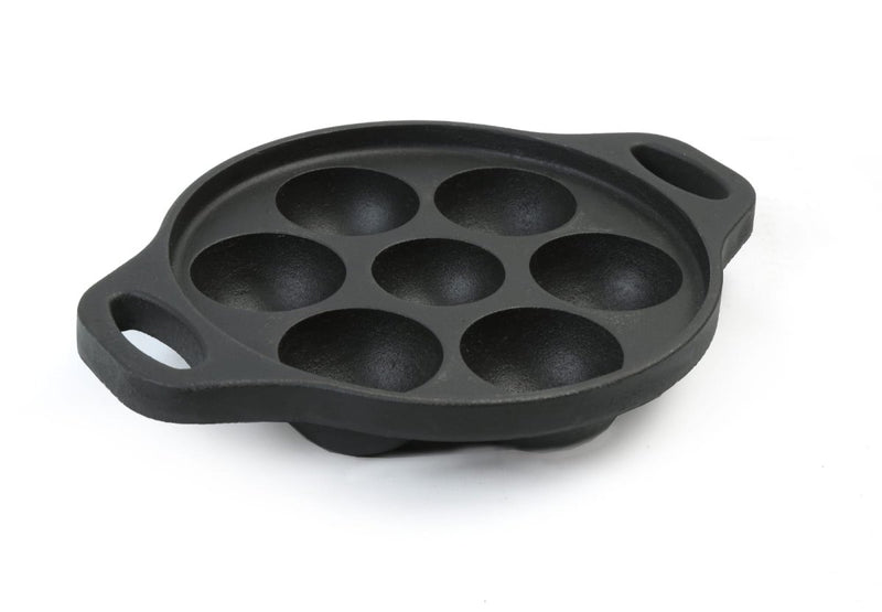 Buy Pre Seasoned Cast Iron Appe/ Paniyaram/ Paddu pan | 7 pit | Shop Verified Sustainable Cookware on Brown Living™