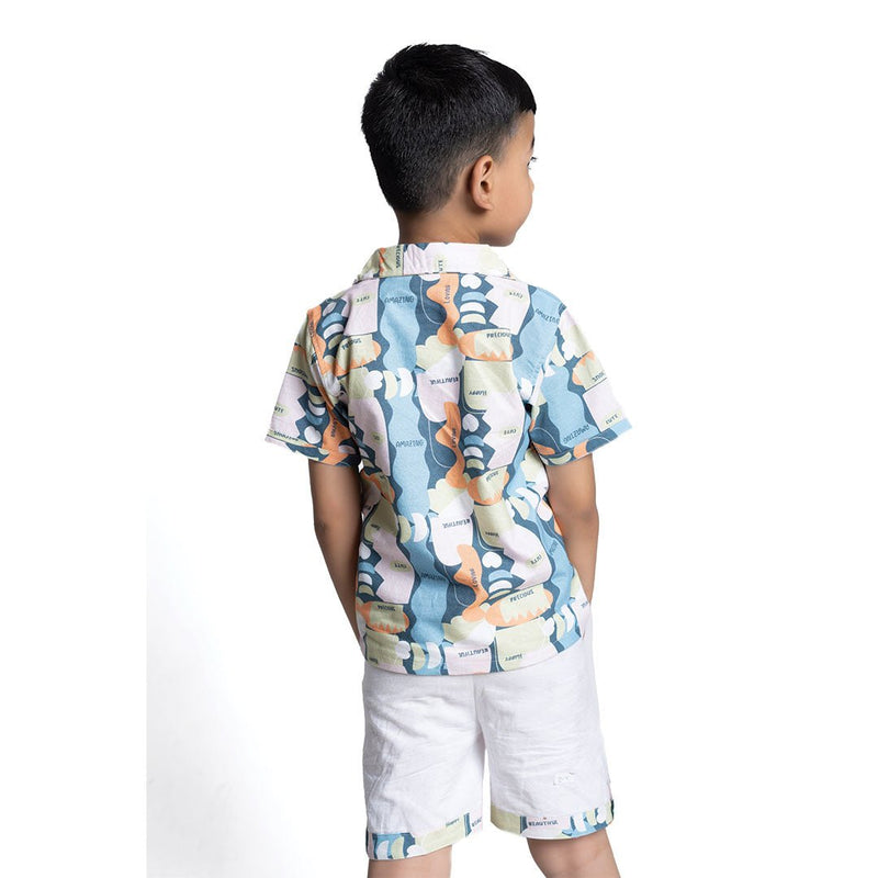 Buy Precious Boys Cotton Co-ord Set | Shop Verified Sustainable Kids Daywear Sets on Brown Living™