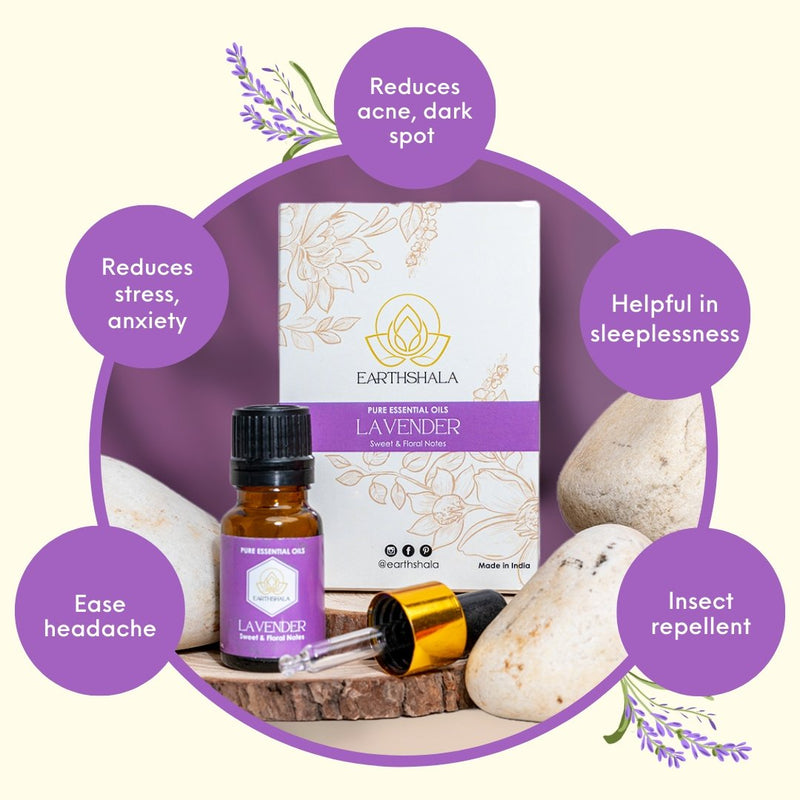 Buy Pure Lavender Oil 10ml: Relaxation, Skin Renewal & Mood Boost | Shop Verified Sustainable Essential Oils on Brown Living™