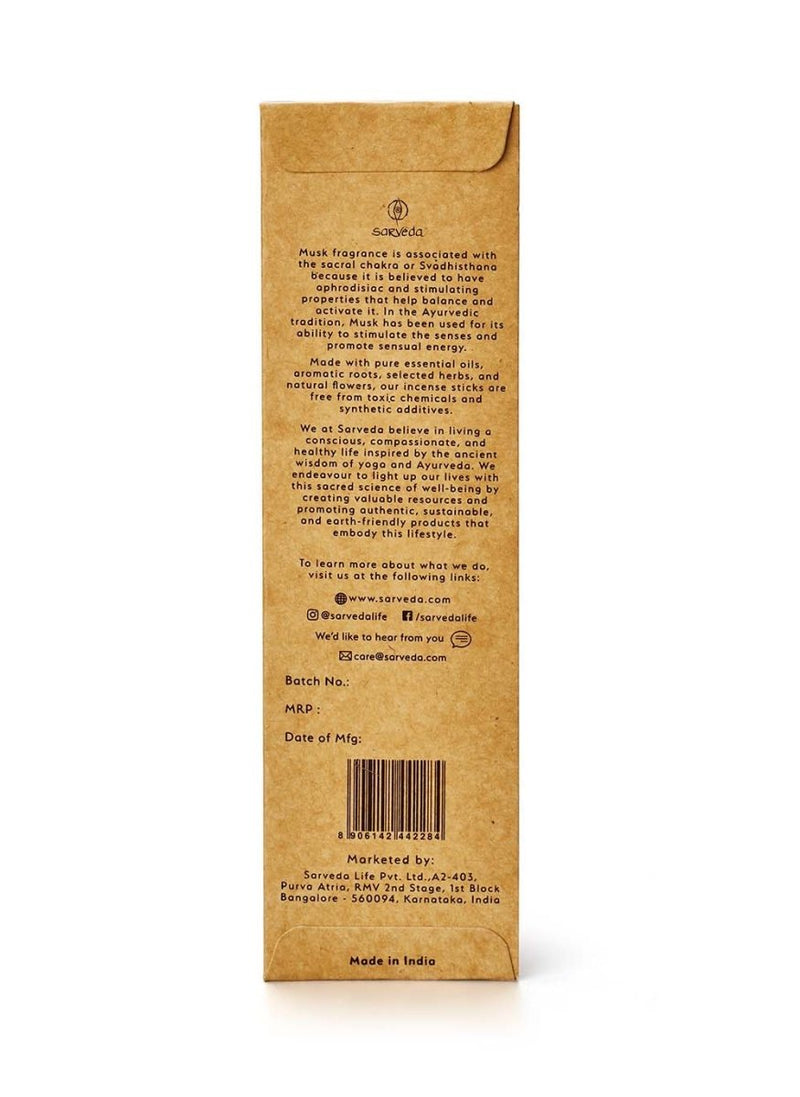 Buy Pure Musk Incense Stick | Shop Verified Sustainable Pooja Needs on Brown Living™