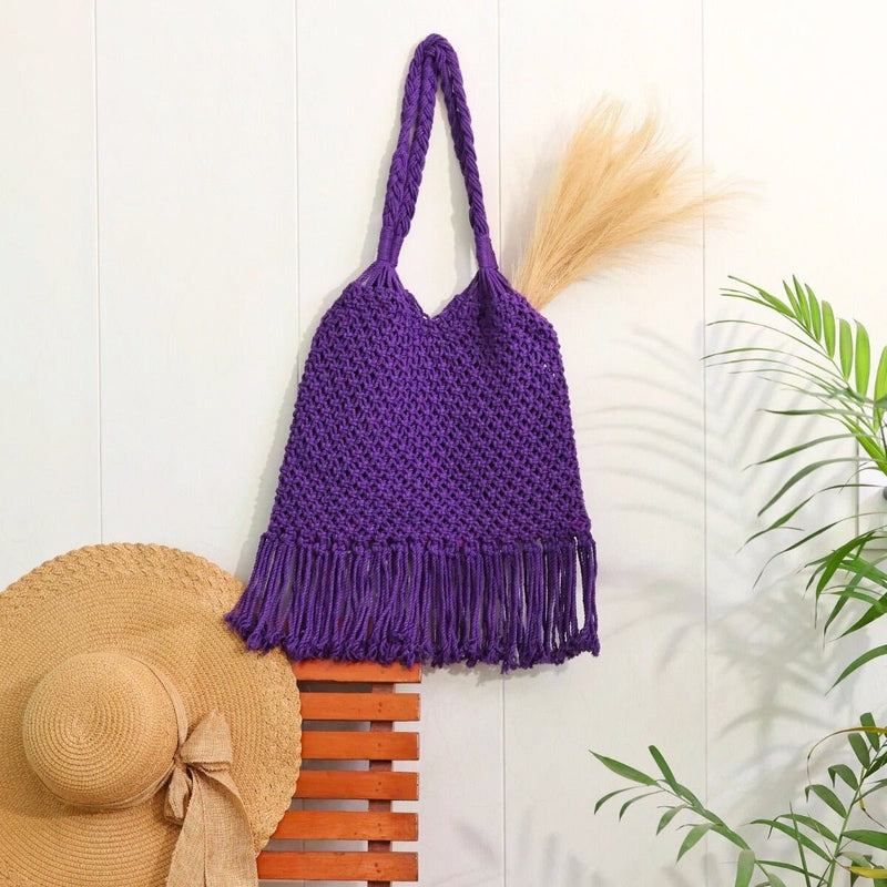 Purple Hobo Handmade Bag | Verified Sustainable Bags on Brown Living™