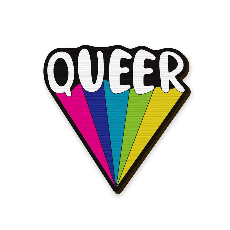 Buy Queer Rainbow Pin | Shop Verified Sustainable Stationery on Brown Living™