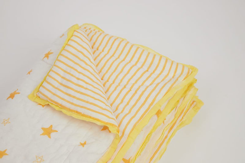 Buy Quilt - Ace The Superbaby Flies Over Town | Shop Verified Sustainable Bed Linens on Brown Living™