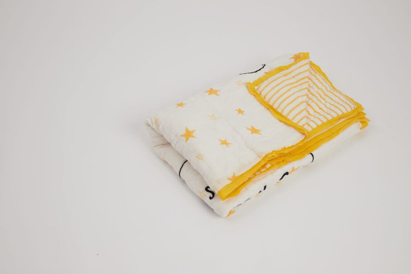 Buy Quilt - Ace The Superbaby Flies Over Town | Shop Verified Sustainable Bed Linens on Brown Living™