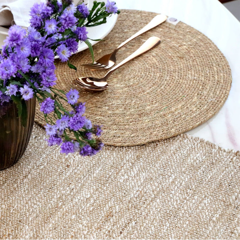 Buy Radiance Round Mat (Set Of 2) | Shop Verified Sustainable Table Linens on Brown Living™