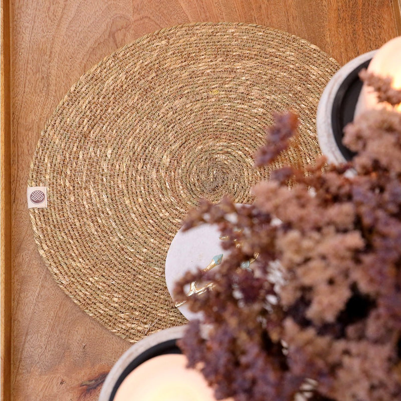 Buy Radiance Round Mat (Set Of 2) | Shop Verified Sustainable Table Linens on Brown Living™