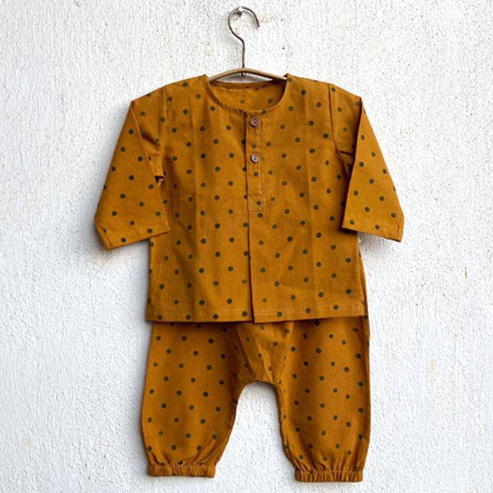 Buy Raidana Print Kurta with Pants | Shop Verified Sustainable Kids Daywear Sets on Brown Living™