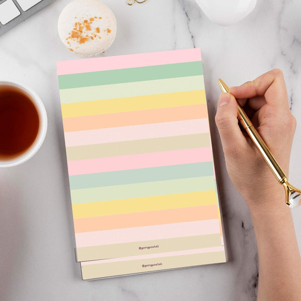 Buy Rainbow Stripes Notepad | Shop Verified Sustainable Notebooks & Notepads on Brown Living™