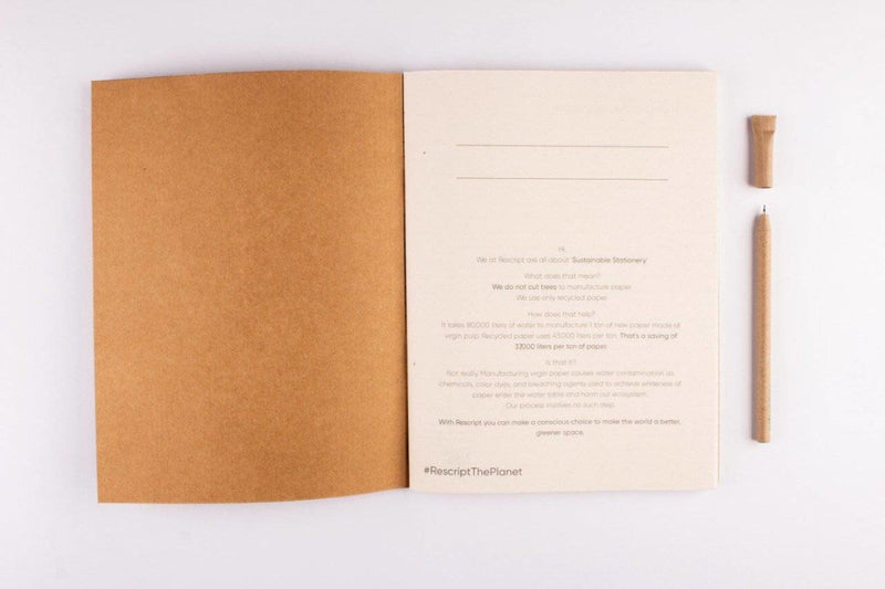 Buy Recycled notebooks - Pack of 6 | 70 GSM paper | Shop Verified Sustainable Notebooks & Notepads on Brown Living™