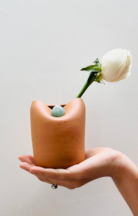 Buy Reminder Vase - Terracotta Brown | Shop Verified Sustainable Vases on Brown Living™