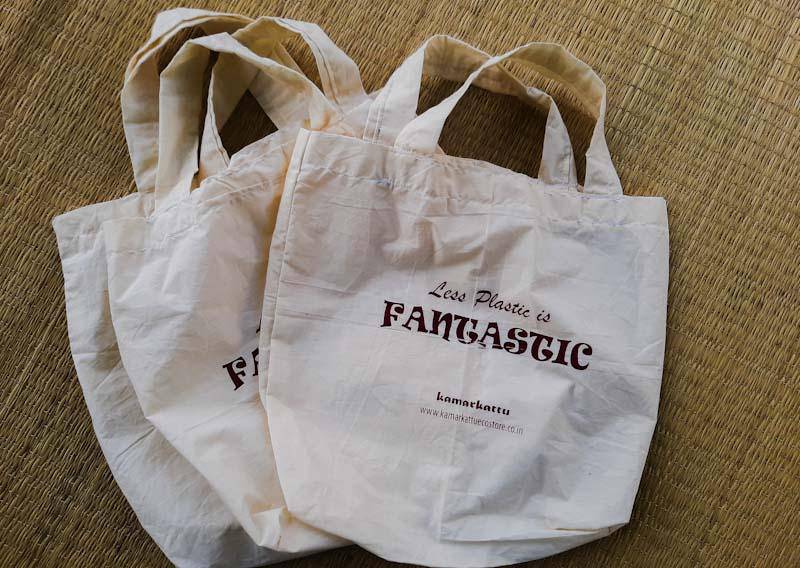 Buy Reusable Cotton Shopping Bags - 1 Big and 2 Small | Shop Verified Sustainable Reusable Bag on Brown Living™