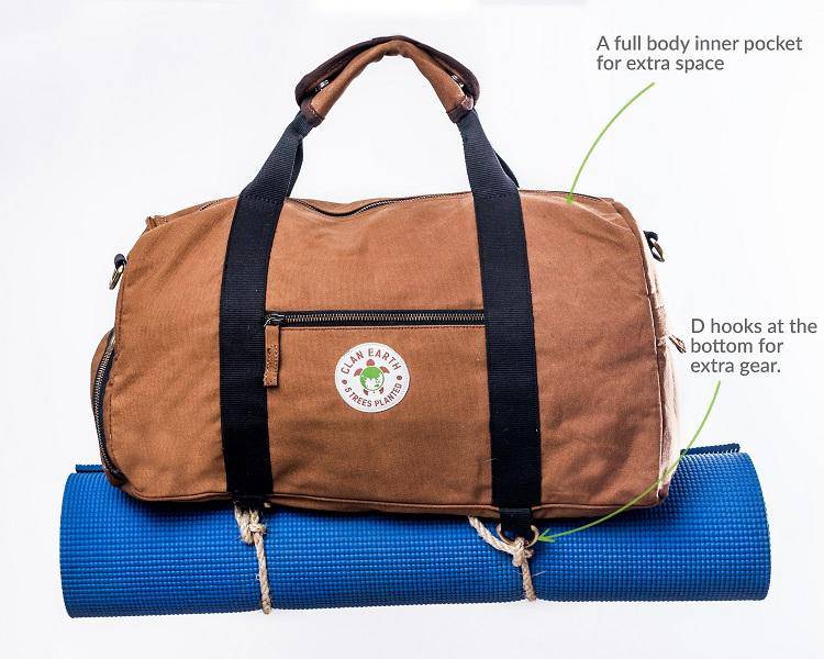 Buy Rhino Duffel - Charcoal Black | Shop Verified Sustainable Travel Duffel on Brown Living™