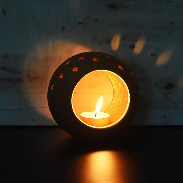 Buy Ring Small Tea Light Holder with Free Soywax Tealights | Shop Verified Sustainable Candles & Fragrances on Brown Living™