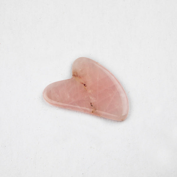 Rose Quartz Gua Sha Massage Stone | Verified Sustainable Massager on Brown Living™