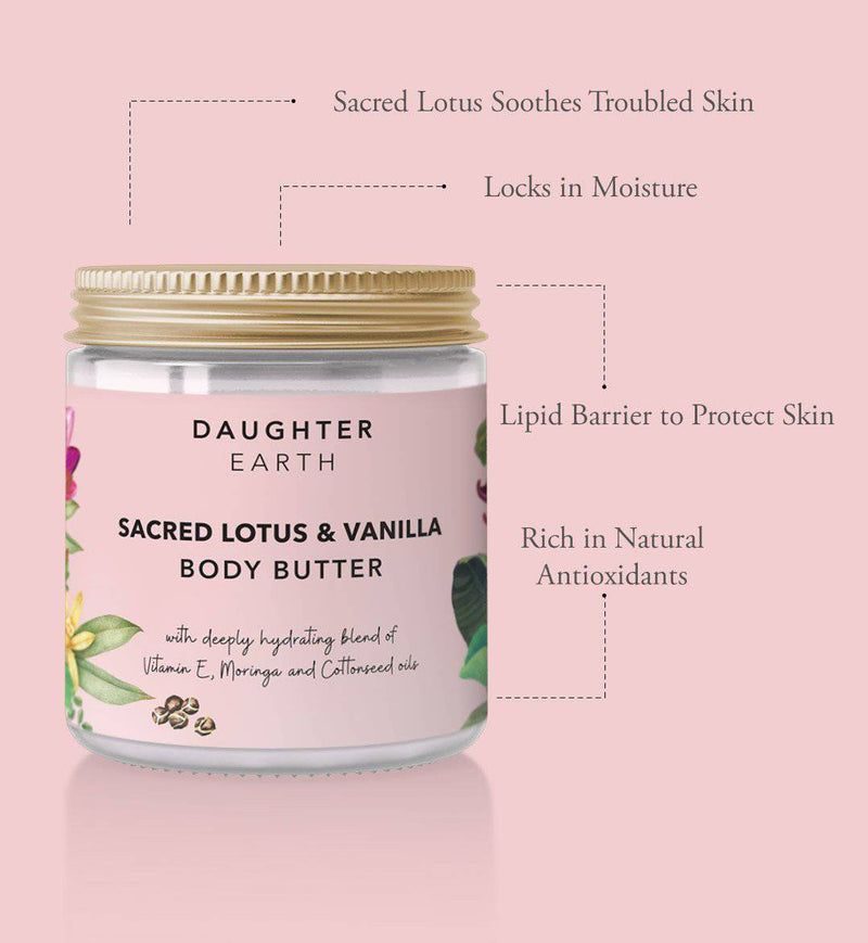 Buy Sacred Lotus & Vanilla Body Butter | Shop Verified Sustainable Body Butter on Brown Living™