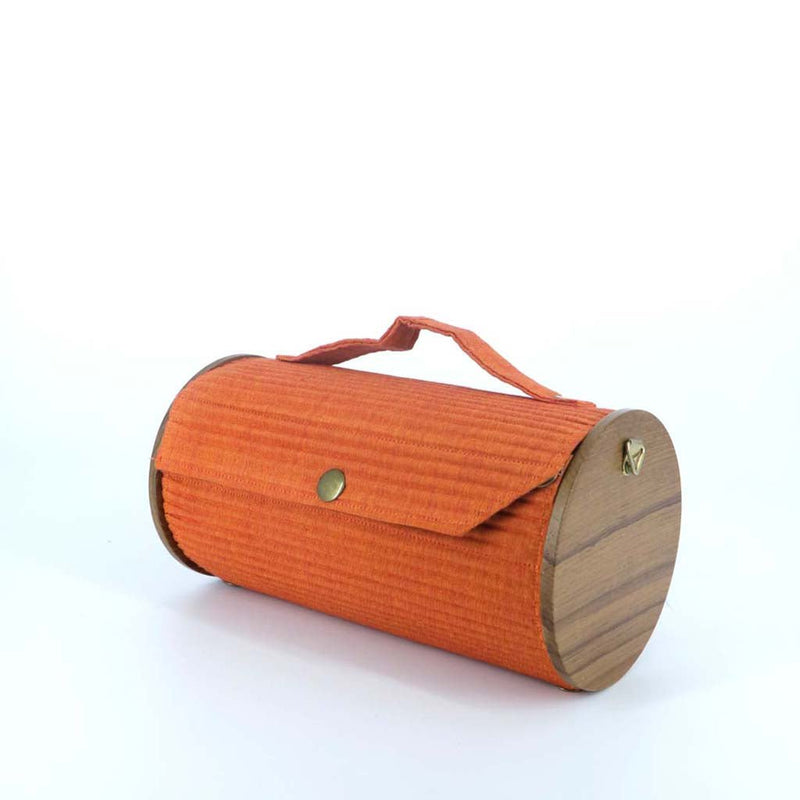 Buy Saffron Sun Round Clutch | Shop Verified Sustainable Womens Bag on Brown Living™