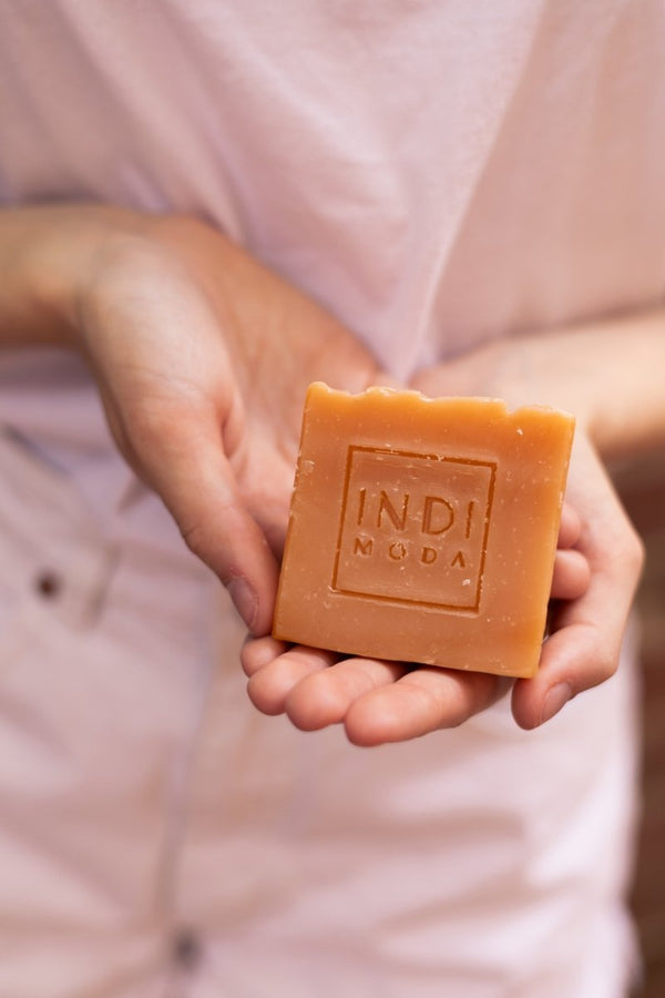 Buy Sandalwood Turmeric Handmade Soap | Shop Verified Sustainable Body Soap on Brown Living™