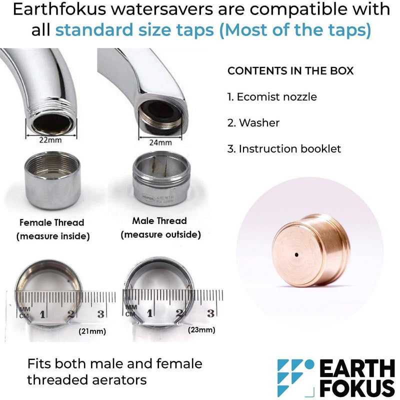 Buy Save upto 95% water with Ecomist Water Saver - for Standard Size Taps | Shop Verified Sustainable Water Saving Device on Brown Living™