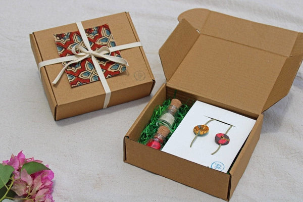 Buy Set of 2 Artisanal Rakhi #6 (Assorted) | Shop Verified Sustainable Rakhi on Brown Living™