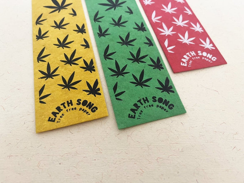 Buy Set of 3 Hemp paper bookmarks and Hand - Stitched Leaf Journal | Shop Verified Sustainable Stationery on Brown Living™