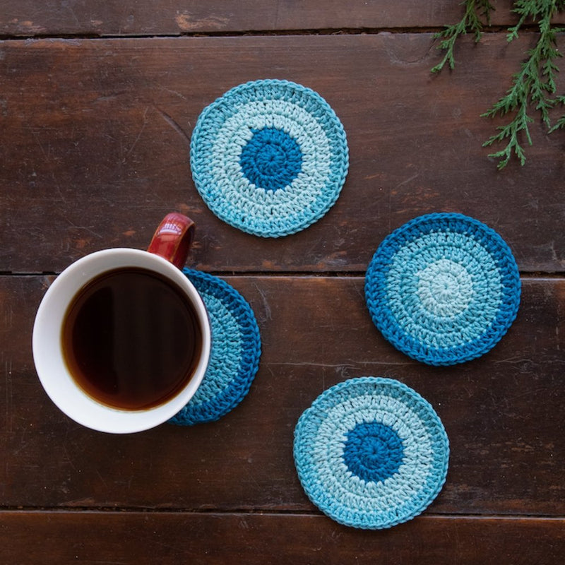 Buy Abha Set of 4 Coasters | Shop Verified Sustainable Table Essentials on Brown Living™