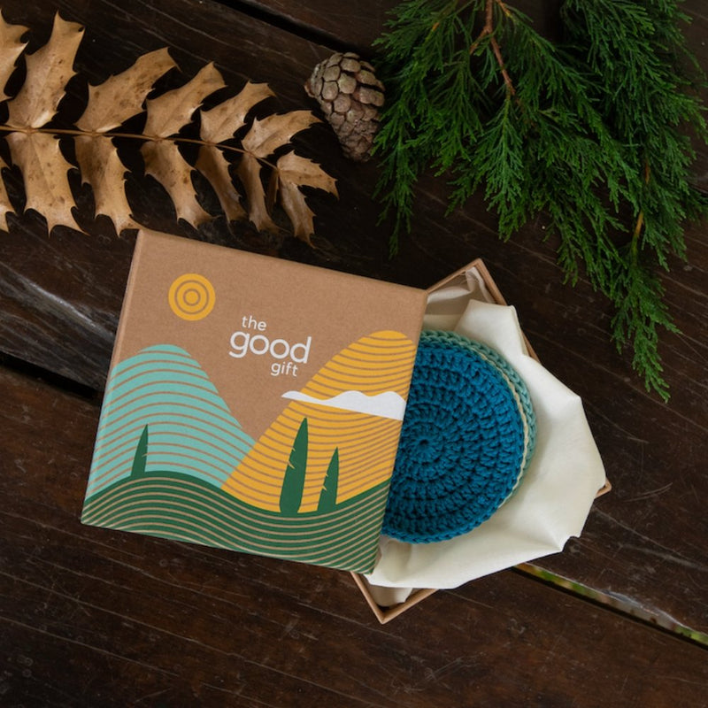 Buy Uma Blue Set of 4 Coasters | Shop Verified Sustainable Table Essentials on Brown Living™