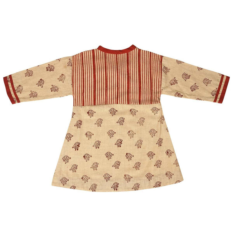 Buy Shizuka Frock For Girls | Shop Verified Sustainable Kids Frocks & Dresses on Brown Living™